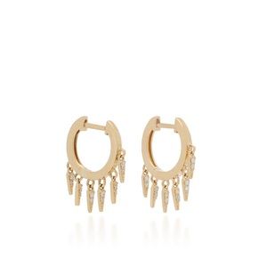 Sydney Evan 14K Huggie Hoop Earrings with Diamonds